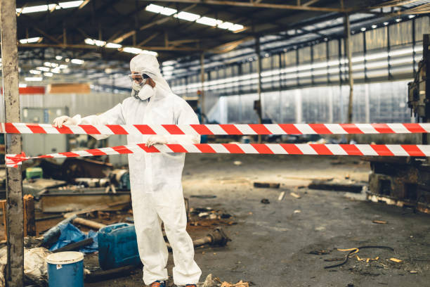 Professional Infectious Disease Decontamination technician working in Bernardsville, NJ